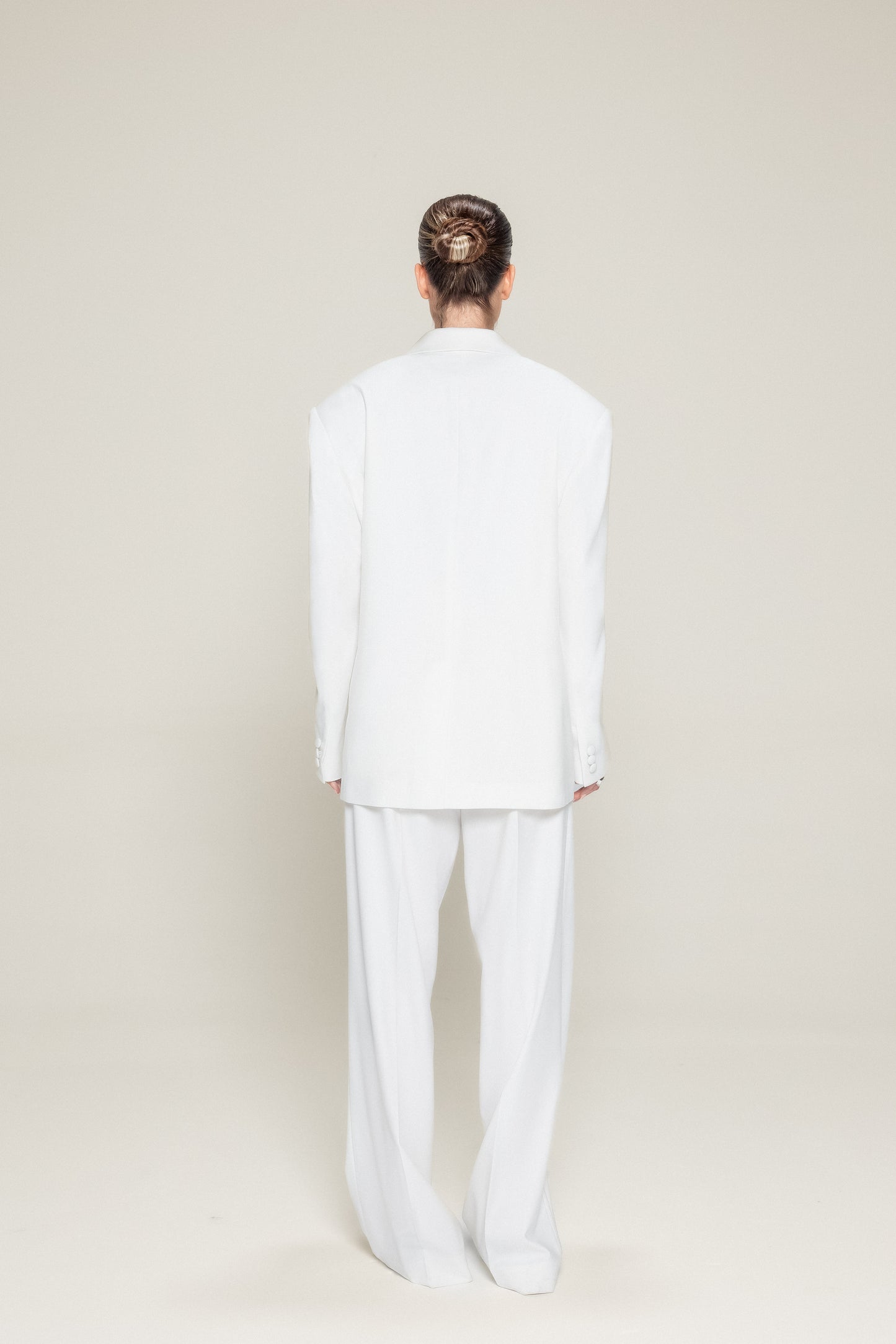 White Oversized suit