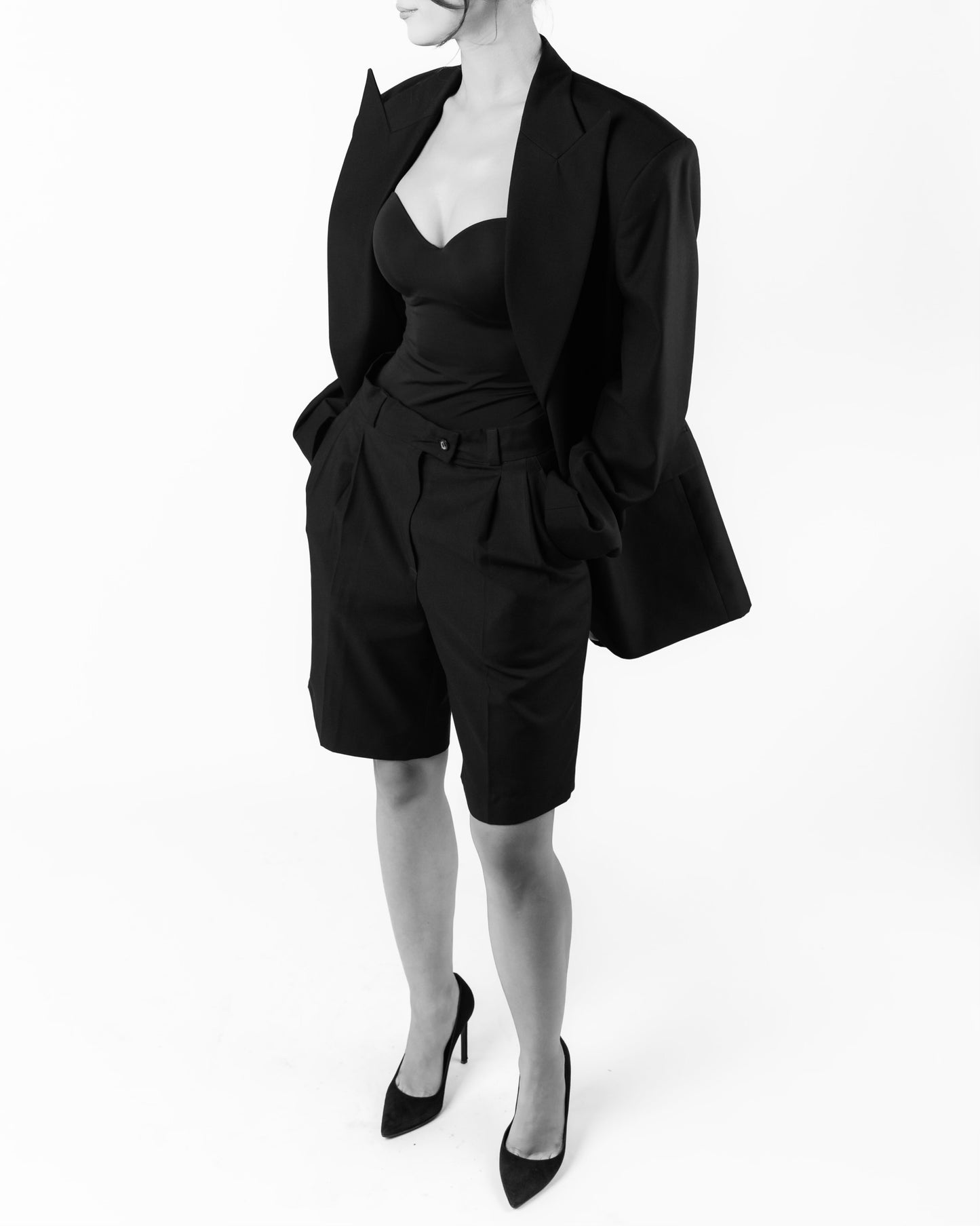 Dexa - double breasted blazer with bermuda