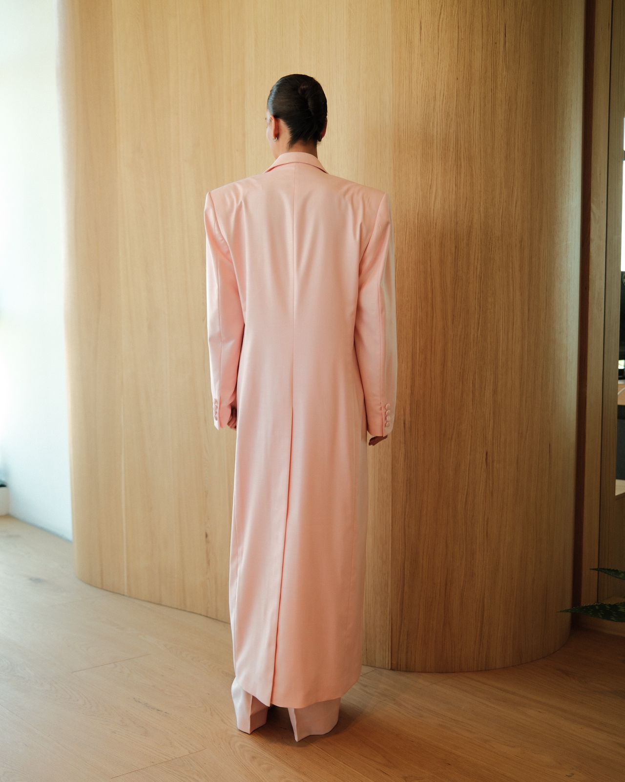 Blush Pink Three-Piece Suit Set