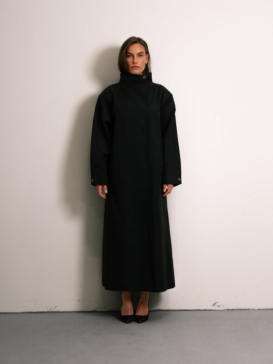 The Valen Trench Coat - Black