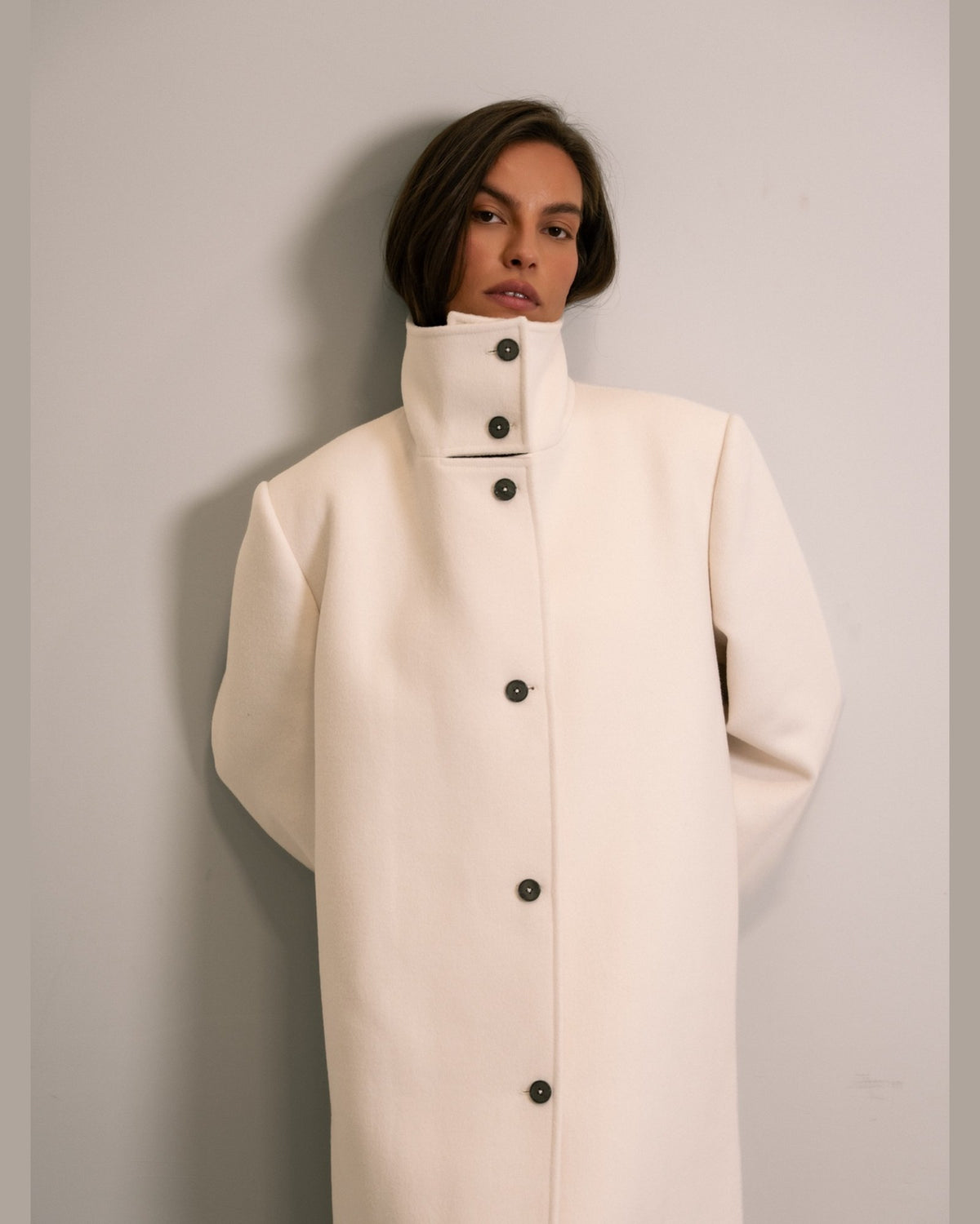 The Valen Coat - Ivory
