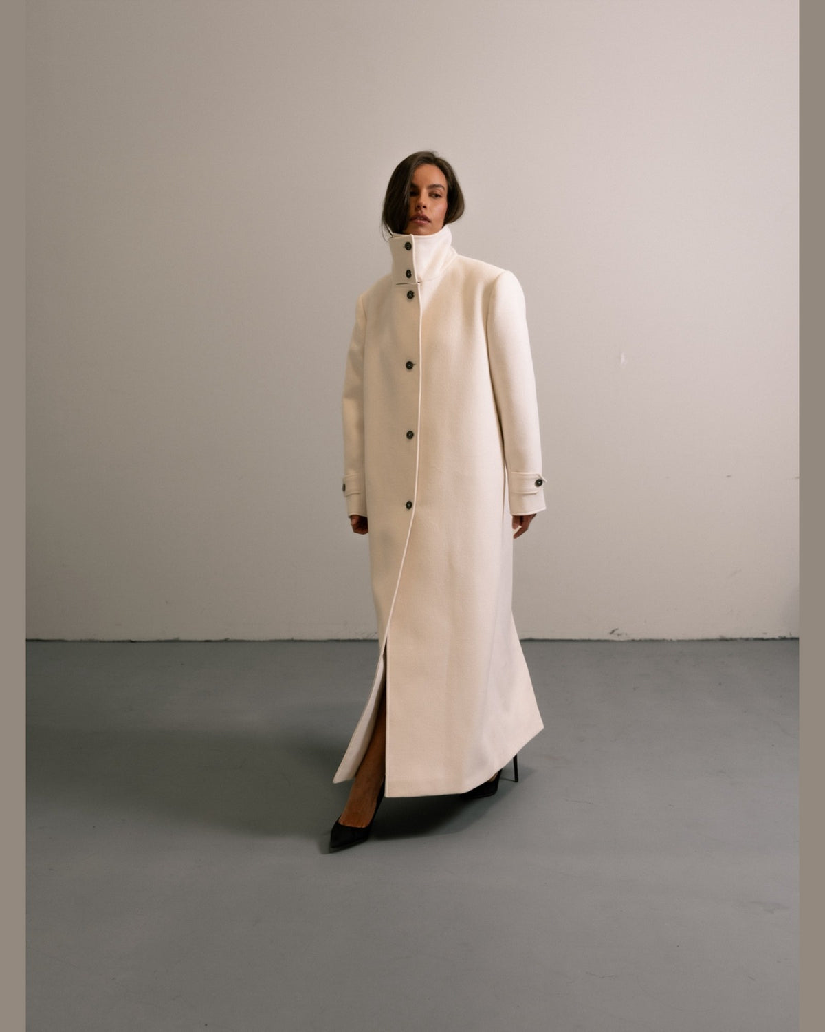 The Valen Coat - Ivory
