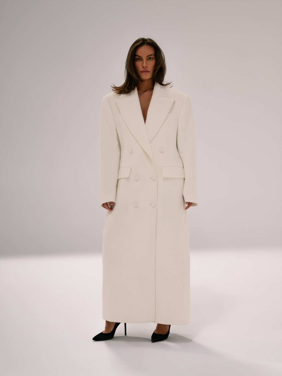 The Alessia Coat - Ivory