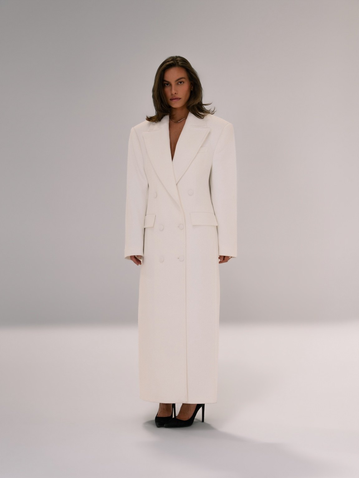 The Alessia Coat - Ivory