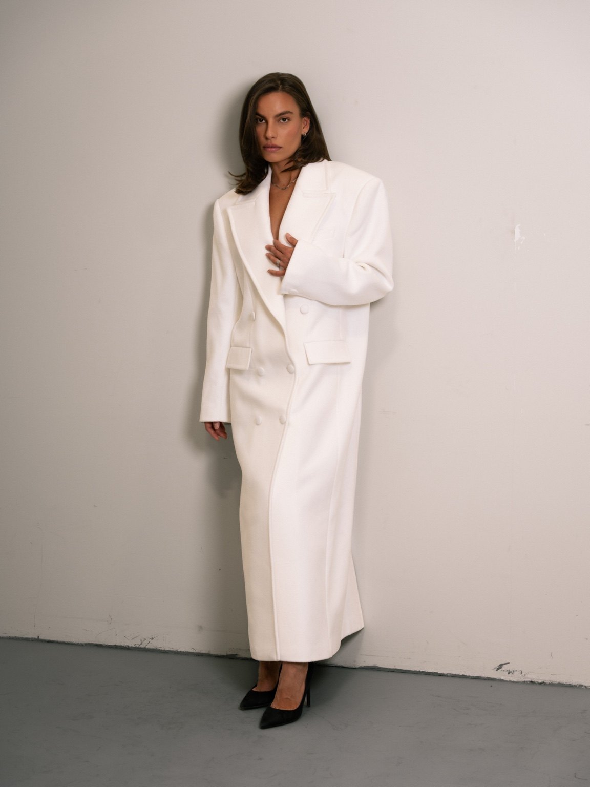 The Alessia Coat - Ivory