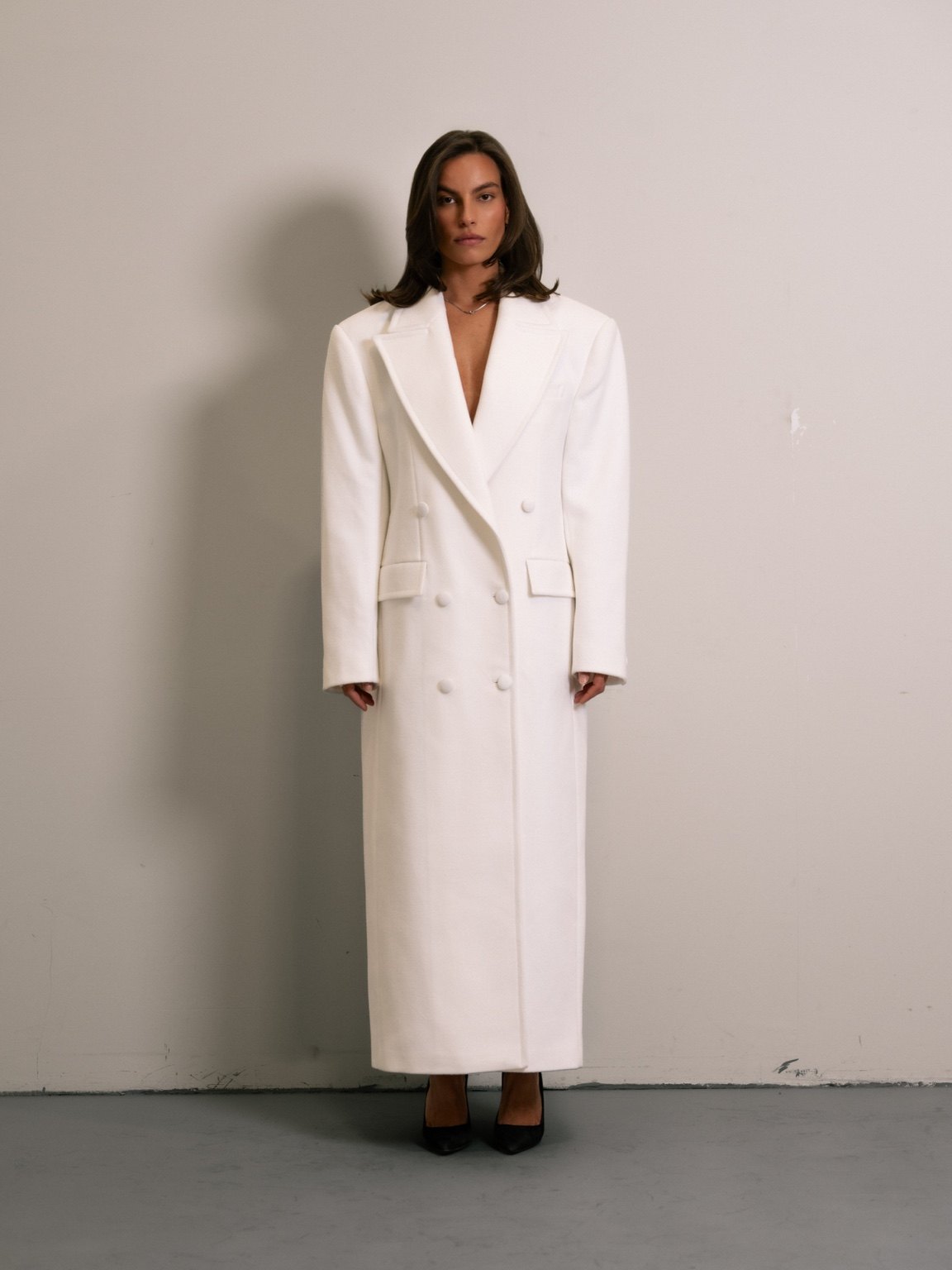 The Alessia Coat - Ivory