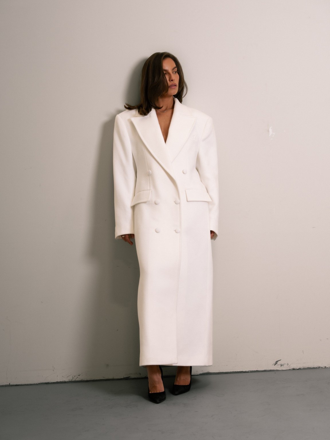 The Alessia Coat - Ivory