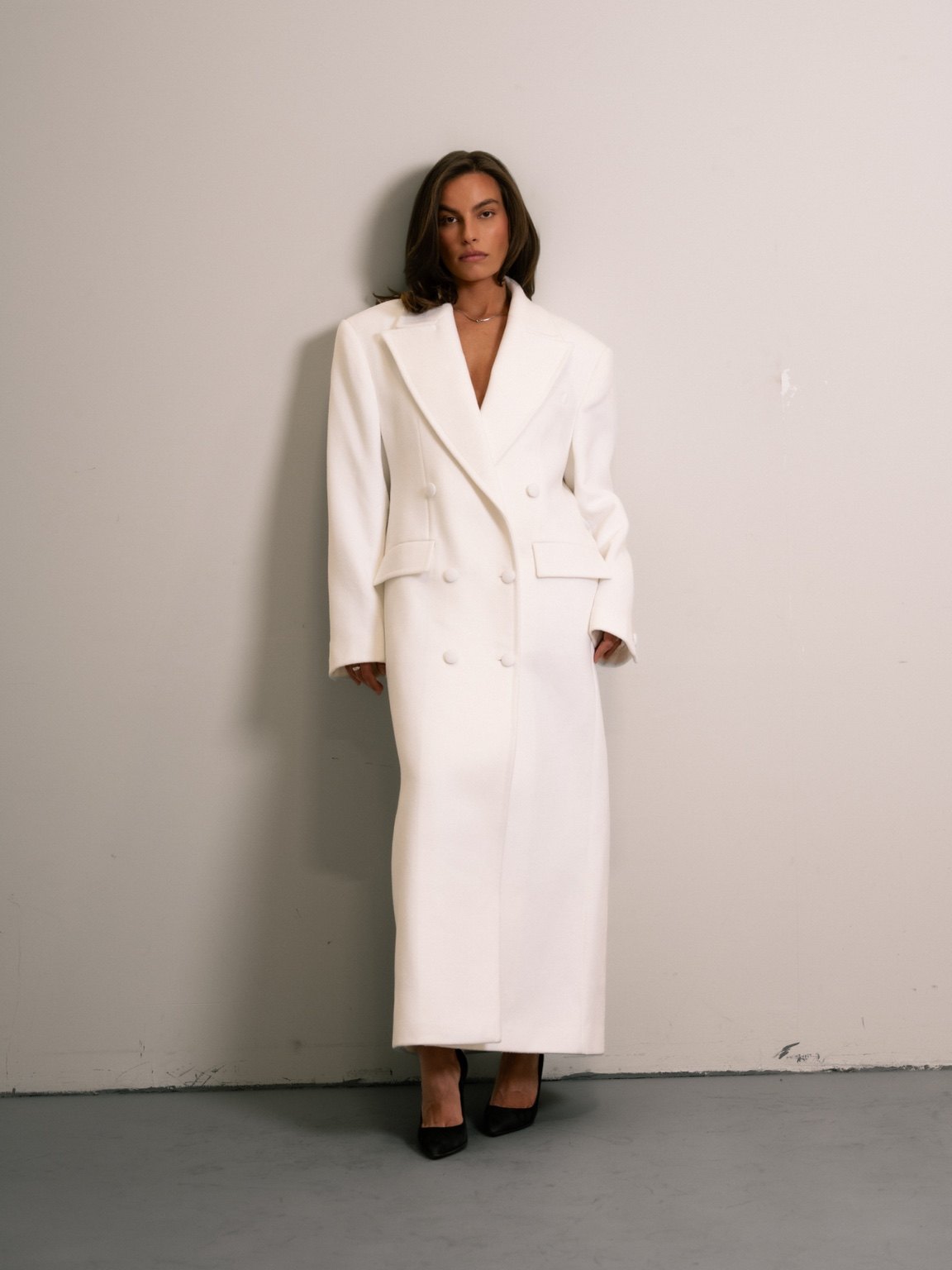 The Alessia Coat - Ivory